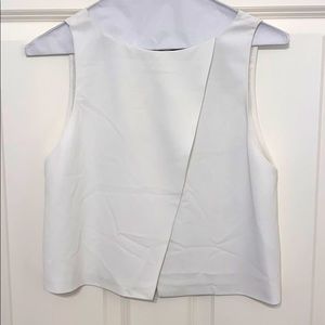 Alice + Olivia | Split front cropped boxy top